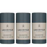 Karl Lagerfeld - 3x Classic Deodorant Stick - Fri fragt og klar til levering