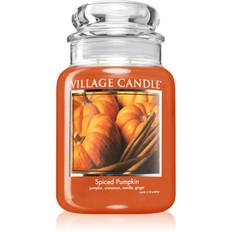 Village Candle Spiced Pumpkin duftlys (Glass Lid) 602 g