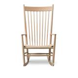 Fredericia Furniture - Wegner J16 Rocking Chair, Såpad ek, Naturfärgad sits