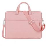 Laptop/Macbook taske med skulderrem 13-14 (36x27 cm) - Pink