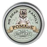 Mr. Bear Pomade - Matt Clay, Springwood, Rejsestørrelse, 15 ml.
