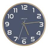 Vægur Unilux Baltic Clock Ø31,5 cm blue/wood