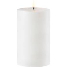 Uyuni Outdoor LED Pillar Candle, White, 8,4x15 cm - Led Stearinlys hos Magasin - NO_SIZE