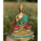 Buddha messing figur "Blessing" - Buddha statuer generelt - GodKarmaShop