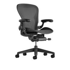 Herman Miller - Aeron Chair Basic Back Support - Graphite/Graphite