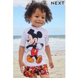 Mickey Mouse Red 2 Piece Sunsafe Top And Shorts Set (3mths-7yrs)
