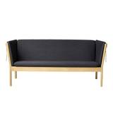 J149 3-pers sofa (Eg/Mørkegrå uld)