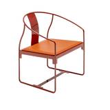 Driade - Mingx Armchair - Painted Steel/Leather Orange
