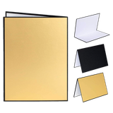 Lysreflektor & Diffuser 3-i-1 foldbar - Guld