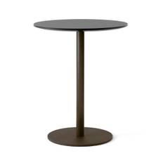&Tradition In Between SK17 Dining Table Ø: 60 cm - Black Fenix Laminate/Bronzed Base