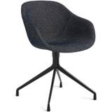 Hay Aac 221 Chair With Swivel Base Black / Fairway - Stole Tekstil Grå - AC102-A001-AA14