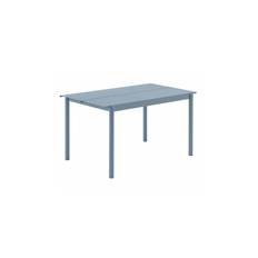 Muuto Linear Steel Table, Vælg farve Pale Blue, Størrelse 140 x 75