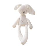 Super Comfortable Baby Sleeping Comfort Super Smooth Short Plush Eco-Friendly White Cotton Pp Mother Rabbit Doll Stuffed Toy - White