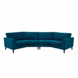 Livo | 4-personers sofa - Lido velour / Blå