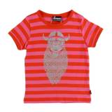 Danefæ T-Shirt - Danebasic - Bright Red/Super Pink Freja - 6 år (116) - Danefæ T-Shirt