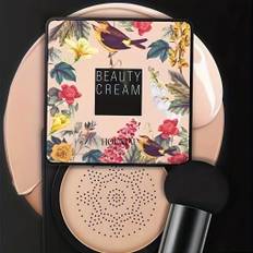 Cushion Bb Cream, Cc Cream With Mushroom Sponge Head, Full Coverage Oil Control Concealer Cream, Nude Makeup Long Lasting Waterproof Hydrating Liquid Foundation ( 2 Colors Available )