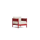 HAY Arbour Club Armchair SH: 40 cm - Vidar 1511 / Wine Red Water-Based Lacquered Solid Beech