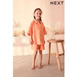 Orange Button Through Short Pyjamas (6-16yrs)