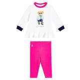 Polo Ralph Lauren Kids Baby Polo Bear top and leggings set - pink - 86