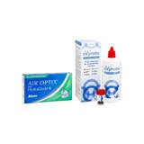 Air Optix Plus Hydraglyde for Astigmatism (3 linser) + Oxynate Peroxide 380 ml med etui, PWR:-7.00, BC:8.70, DIA:14.5, CYL:-1.25, AXIS:160