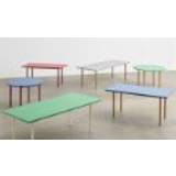 HAY Two Colour Table 160x82 cm - Ochre Powder / Mint Green