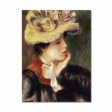 SHEIN 1pcs Classic Head Of A Young Woman Painting Canvas Posters And Prints Art Wall Picture For Living Room Home Decoration No Frame