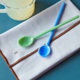 Glass Spoons Mono, blue/green