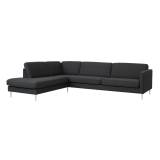 Ask sofa (2,5 pers. med open-end venstrevendt L291 x D219 cm, Golf Antracite stof)