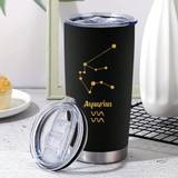 SHEIN 1pc Horoscope Gift Tumbler 20 Oz (Approximately 591.4 Ml), Astrology Gifts For Women, Gifts For Men, Birthday Gifts From January To December, Zodiac S