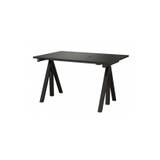 String Height-adjustable Work Desk 120 - Black, Bordplade Sort
