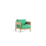 HAY Arbour Club Armchair SH: 40 cm - Vidar 932 / Bottle Green Water-Based Lacquered Solid Beech