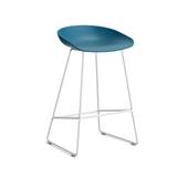 HAY About a Stool (AAS 38) - Azure Blue - Hvid Stål