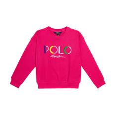 Polo Ralph Lauren Kids Logo embroidered cotton-blend sweater - pink - 110