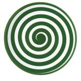 Easy Life - Håndmalet keramik frokosttallerken, Verde Spirale - Ø20,5 cm - ø20,5