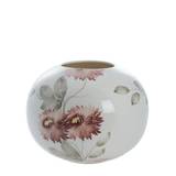 Sanella håndmalet vase H21 cm. rosa