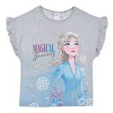 Disney Frost 2 T-shirt m. Elsa - Grå - 4 år/104 cm