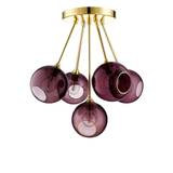 Design By Us - Ballroom Molecule Lamp - Pendel - Purple/Gold - H66 x W68 cm