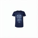 Uncharted 4 Herren T-Shirt For God and Liberty S Blau