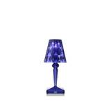 Kartell - Battery Table Lamp 9140, Transparent Blue, Incl. LED 1,2W 130lm 2700K