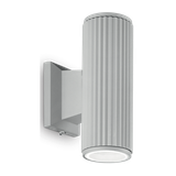 BASE Væglampe i aluminium H18 cm 2 x GU10 - Grå