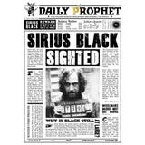 A3 print - Harry Potter - Daily Prophet - Sirius Black - multicolor