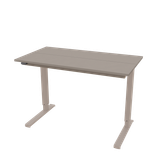ConSet hæve-sænke bord med opbevaringsrum 110x60cm beige