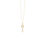 Aagaard - halskæde, 8kt, livets træ nøgle