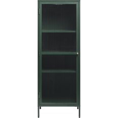 Bronco, Vitrineskab, grøn, H160x58x40 cm, glas