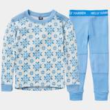 Helly Hansen Kids' Graphic LIFA® Merino Wool Base Layer Set Skiundertøj Børn, Bright Blue / 98 cm / 3 år
