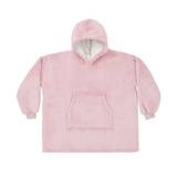 Brand Lab Childrens/Kids Glow In The Dark Oversized Hoodie Blanket - 8-13 Years / Blush Pink