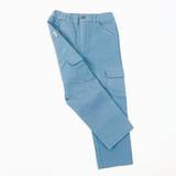 Cargo bukser børn med lommer i tre farver - dreng - Dusty Green - GOTS, 110/5 år. / Blue