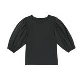 Molo Rica cotton jersey top - black - Y 10
