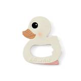 Kawan Duck Teether in Natural Rubber - - Marshmallow White / Single-Pack / Packaging in Box