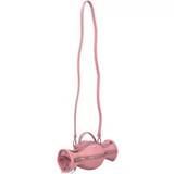 Lille Jear lædertaske i pink med enkelt håndtag og aftagelig skulderrem Pink ONE SIZE